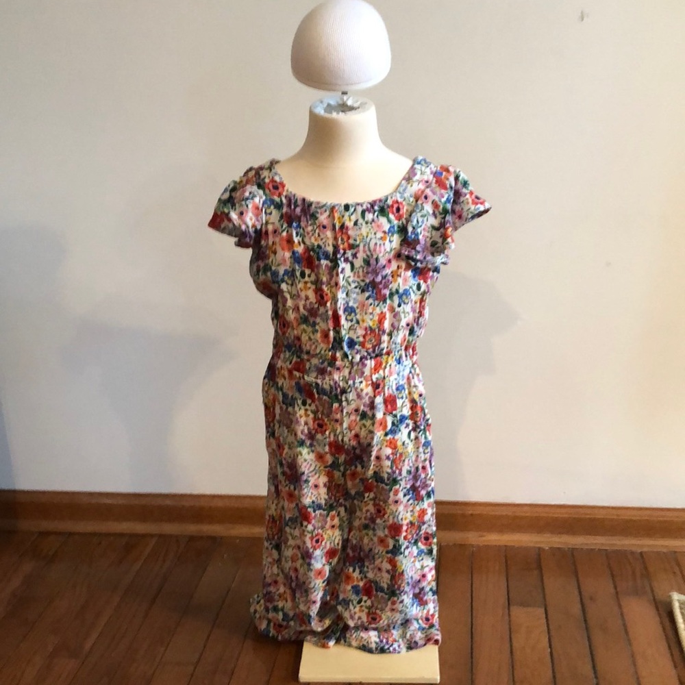 H and M jumpsuit floral 3-4T girls